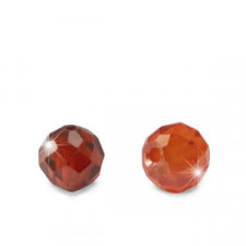 Cubic Zirconia beads 4mm Rusty red